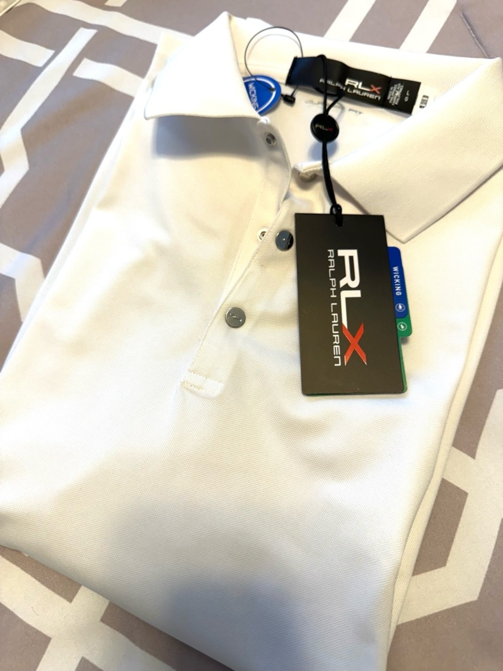 Women’s Ralph Lauren white collared short sleeve polo